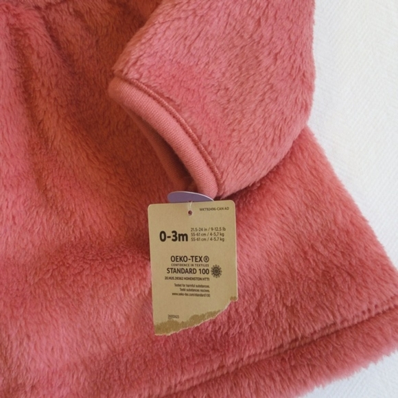 NEW child of mine by carter's fluffy pink hoodie & bodysuit 3 months baby girl - Picture 5 of 9